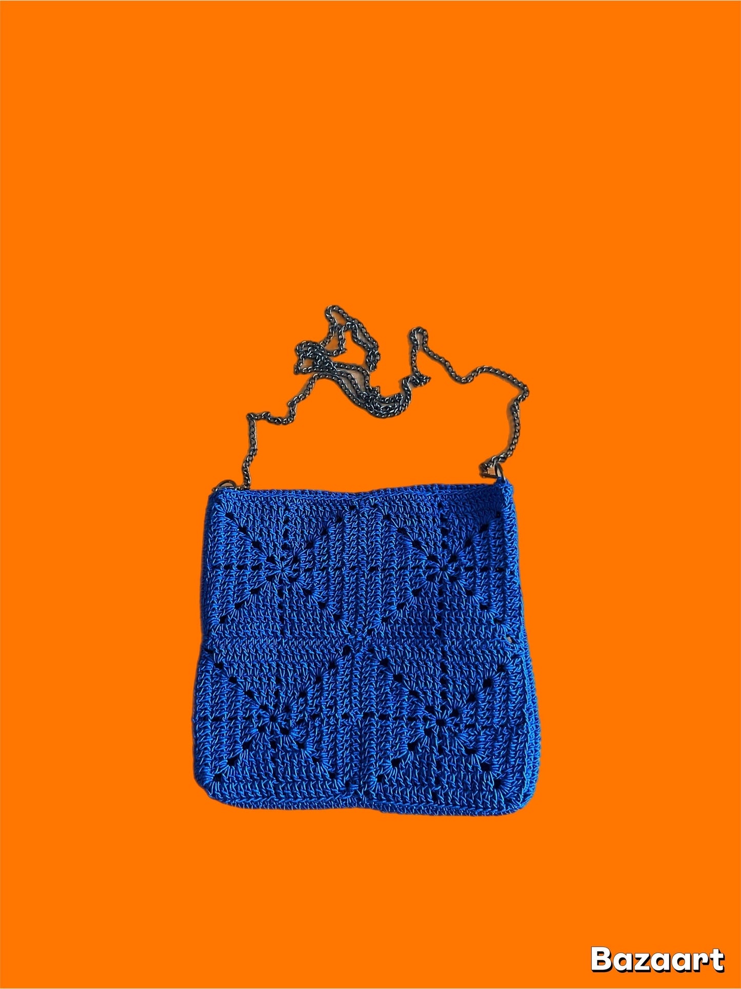 Sac bandoulière crochet granny square – fait main