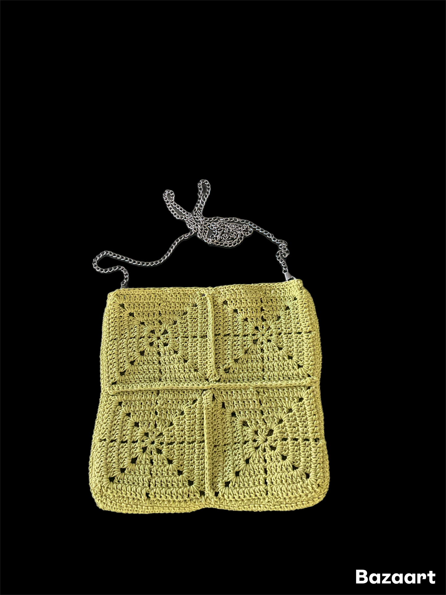 Sac bandoulière crochet granny square – fait main