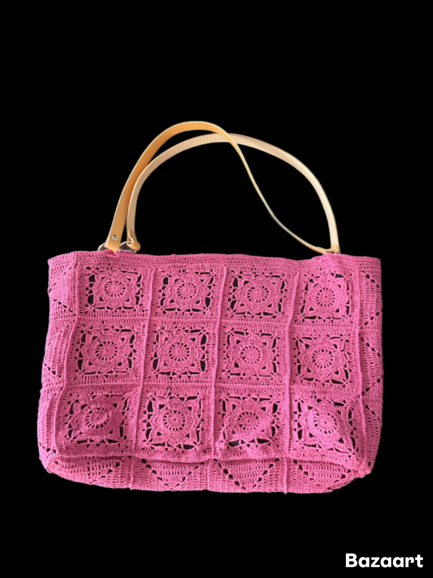 Cabas en Crochet de Lin et Cuir : Le Sac Idéal pour Toutes vos Sorties