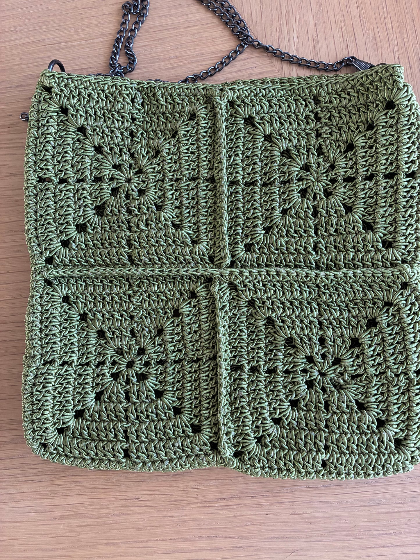 Sac bandoulière crochet granny square – fait main
