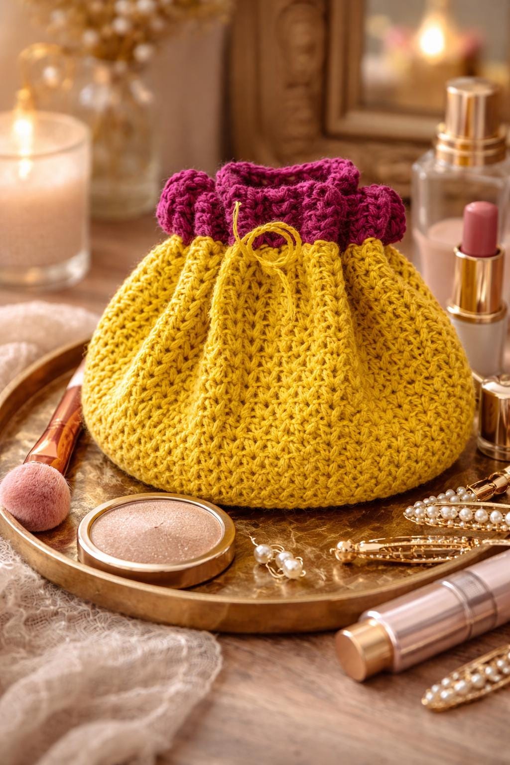 Pochettes maquillage et bijoux
